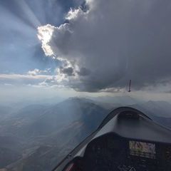 Flugwegposition um 16:13:06: Aufgenommen in der Nähe von Département Hautes-Alpes, Frankreich in 3420 Meter